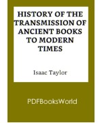 History of the transmission of ancient books to modern times