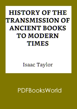 History of the transmission of ancient books to modern times